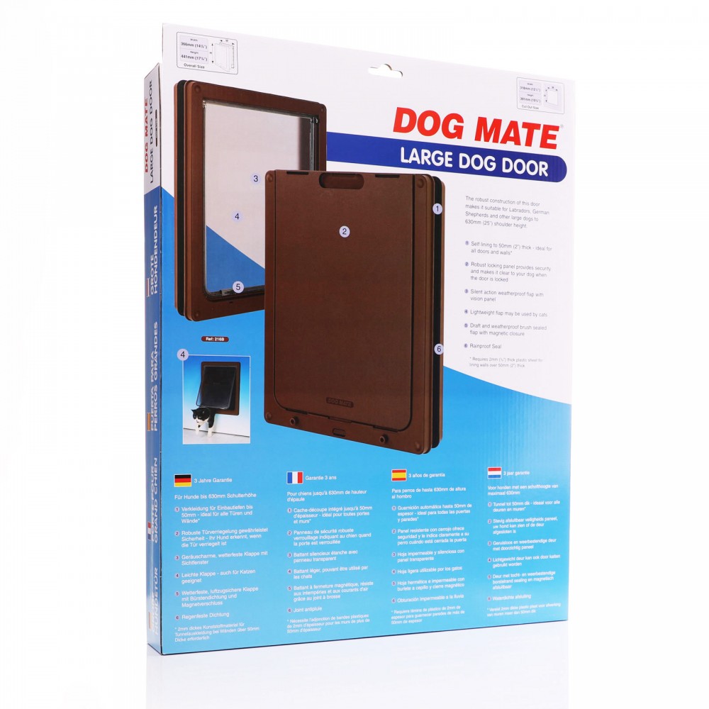 Dog Mate 216 Large Dog Door Brown