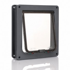 Cat Mate Large Cat Flap – 4-Way Lock, Grey | Secure & Weatherproof 221G