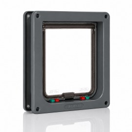 Cat Mate Large Cat Flap – 4-Way Lock, Grey | Secure & Weatherproof 221G