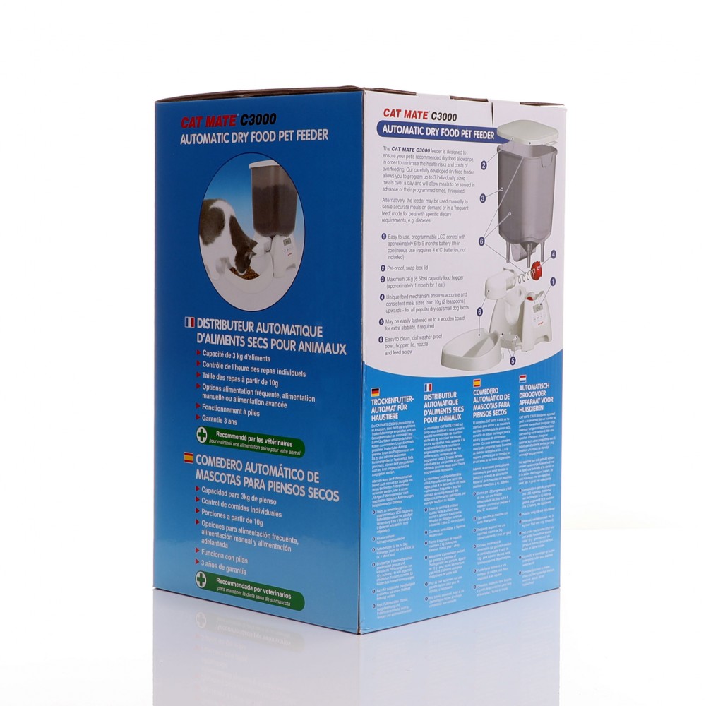 Cat Mate C3000 Dry Food Feeder For Small Dogs and Cats
