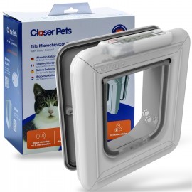 Cat Mate Elite Microchip Cat Flap with Timer Control (Model 355W) – Secure & Smart Access for Your Cat