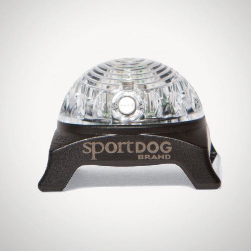 White Waterproof LED Dog Collar Light for Night Walks – SportDOG Locator Beacon