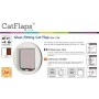 Cat Mate 210W Glass-Fitting Cat Flap – 4-Way Locking, Slimline & Secure (245mm)
