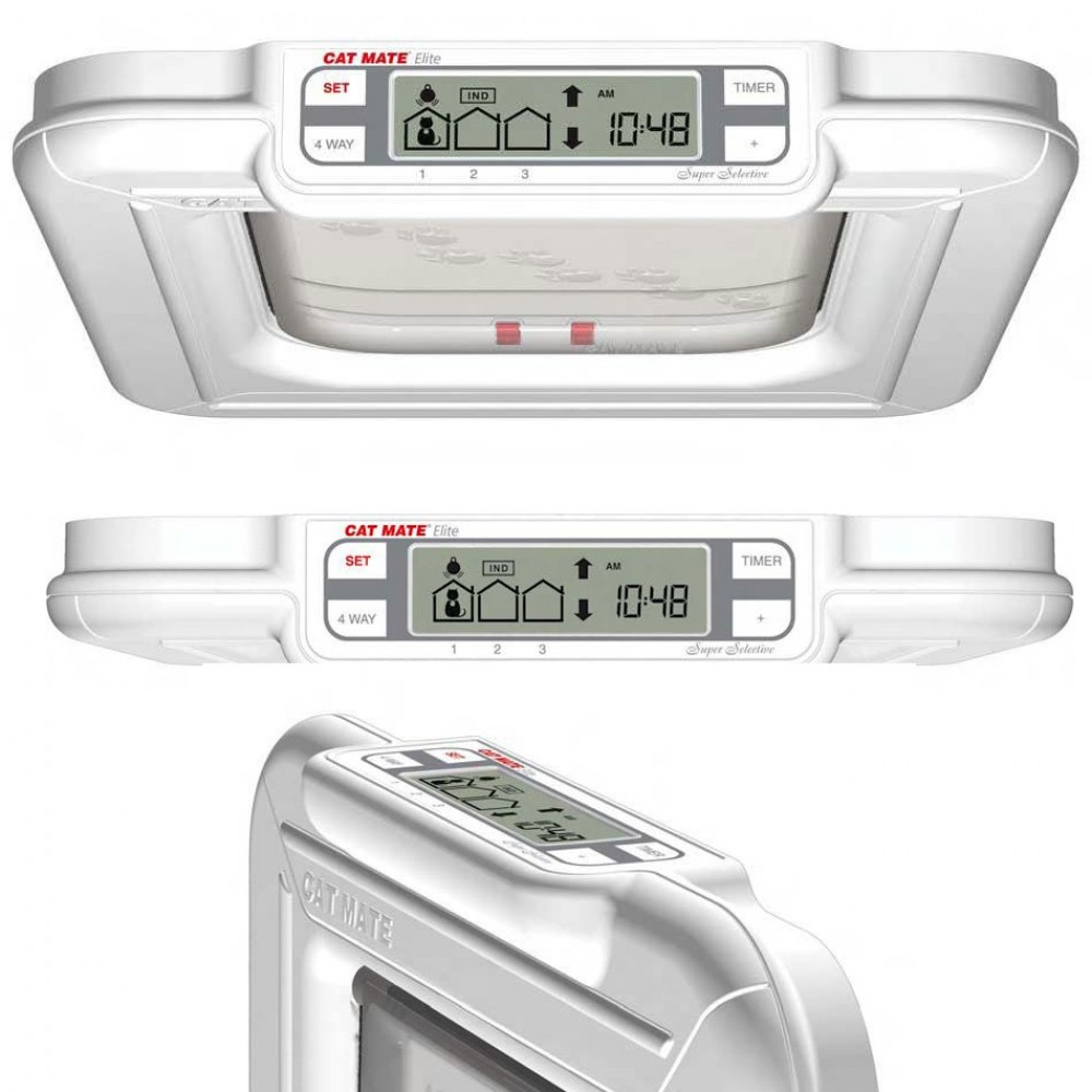 catmate-elite-super-selective-cat-flap-305w-white