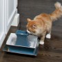 PetSafe Drinkwell Ceramic Pagoda Pet Fountain – 2L Dual-Stream Water Dispenser for Cats & Dogs, Blue
