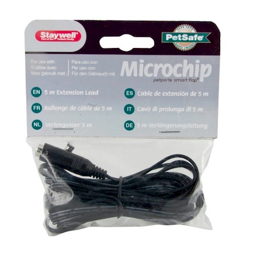 5 metre extension lead for the Pet Porte cat flap - Black