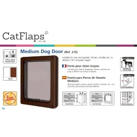 Closer Pets - Dog Mate - Medium Dog Door - Brown - 215B