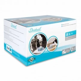 PetSafe Drinkwell Sedona 3L Ceramic Pet Fountain – Ultra-Quiet, Flowing Water Dispenser for Cats & Dogs