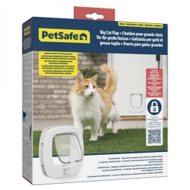 PetSafe White Big Cat Flap – Spacious & Secure Door for Large Cats & Small Dogs