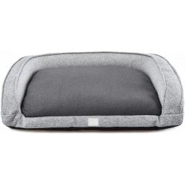 Ohana Boston antibacterial breathable bolstered large grey dog bed
