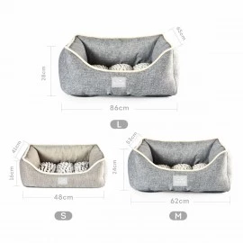 Ohana Athens Square Linen Fur-Lined 
