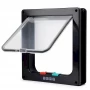 Large - 4-Way Locking Cat Door Flap – Black