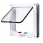 Large - 4-Way Locking Cat Door Flap – White