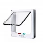 Medium - 4-Way Locking Cat Door Flap – White