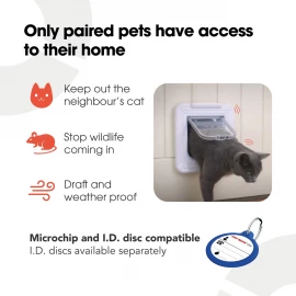 Cat Mate Elite Microchip Cat Flap with Timer Control (Model 355W)