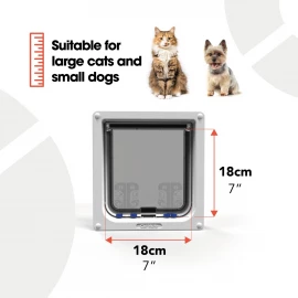 Closer Pets - Dog Mate - Lockable Dog Door - White  - 221
