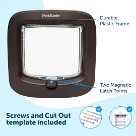 PetSafe Manual Brown 4-Way Locking Cat Flap – Staywell 320 Replacemen