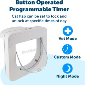 PetPorte Smart Flap - Microchip  - White