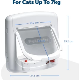 Staywell 420 Deluxe Magnetic Cat Flap Woodgrain