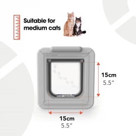 Cat Mate Elite Super Selective Cat Flap - White - 305