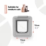 Cat Mate Elite Super Selective Cat Flap - White - 305