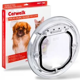 Pet-Tek Maxi Dual Glaze Pet Door – Clear (G-SDDC)