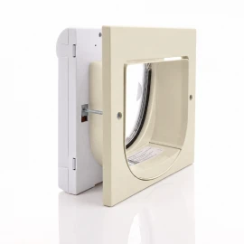 Classic Cream White 4-Way Locking Cat Flap 