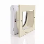 Classic Cream White 4-Way Locking Cat Flap