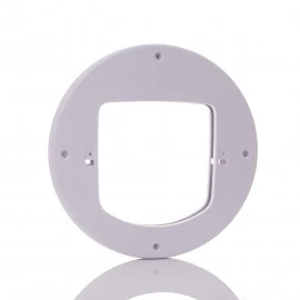 Installation Adaptor for Petsafe Microchip & 4 Way Cat Flap - White