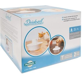 PetSafe Drinkwell Ceramic Avalon Pet Fountain – 2L Automatic Water Dispenser for Cats & Dogs