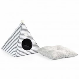 Teepee Cat Tent Bed Blue