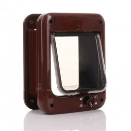 Closer Pets - Cat Mate Microchip Cat Flap - Brown - 360B