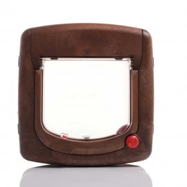 Staywell 420 Deluxe Magnetic Cat Flap Woodgrain
