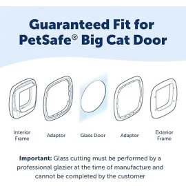 Big Cat Flap Glass Installation Adaptor
