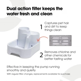 Cat Mate 3-Level Water Fountain for Cats & Small Dogs – Ultra-Quiet, 2L Capacity (Model 335W)