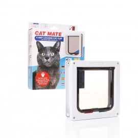 Cat Mate 235W  White Self-Lining Cat Door