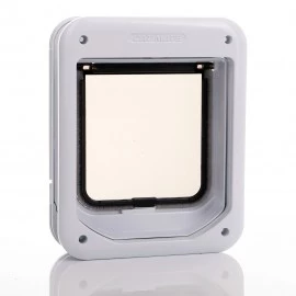 Cat Mate Rotary 4-Way Locking Cat Flap – White (Model 358W)
