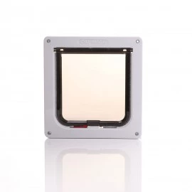 Cat Mate Lockable Cat Flap with Door Liner to 50mm White (2 inches) - 234W