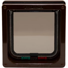 Cat Mate 4-Way-Locking Cat Flap with Door Liner to 50mm (2 inches) – Brown - 235B