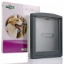 Large Dog Door - Anthracite Grey On White Ral 7016 