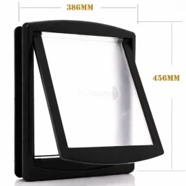 Large Dog Door - Black On Black  