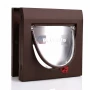 Petsafe Staywell - Classic Rosewood Brown Cat Flap With Tunnel RAL 8017