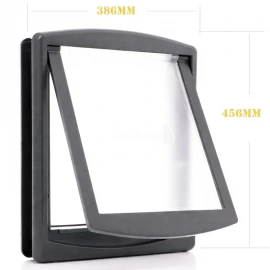 Large Dog Door - Slate Grey Two Sides Ral 7015