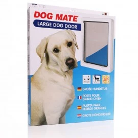 Large Dog Flap  Closer Pets Dog Mate White 216W