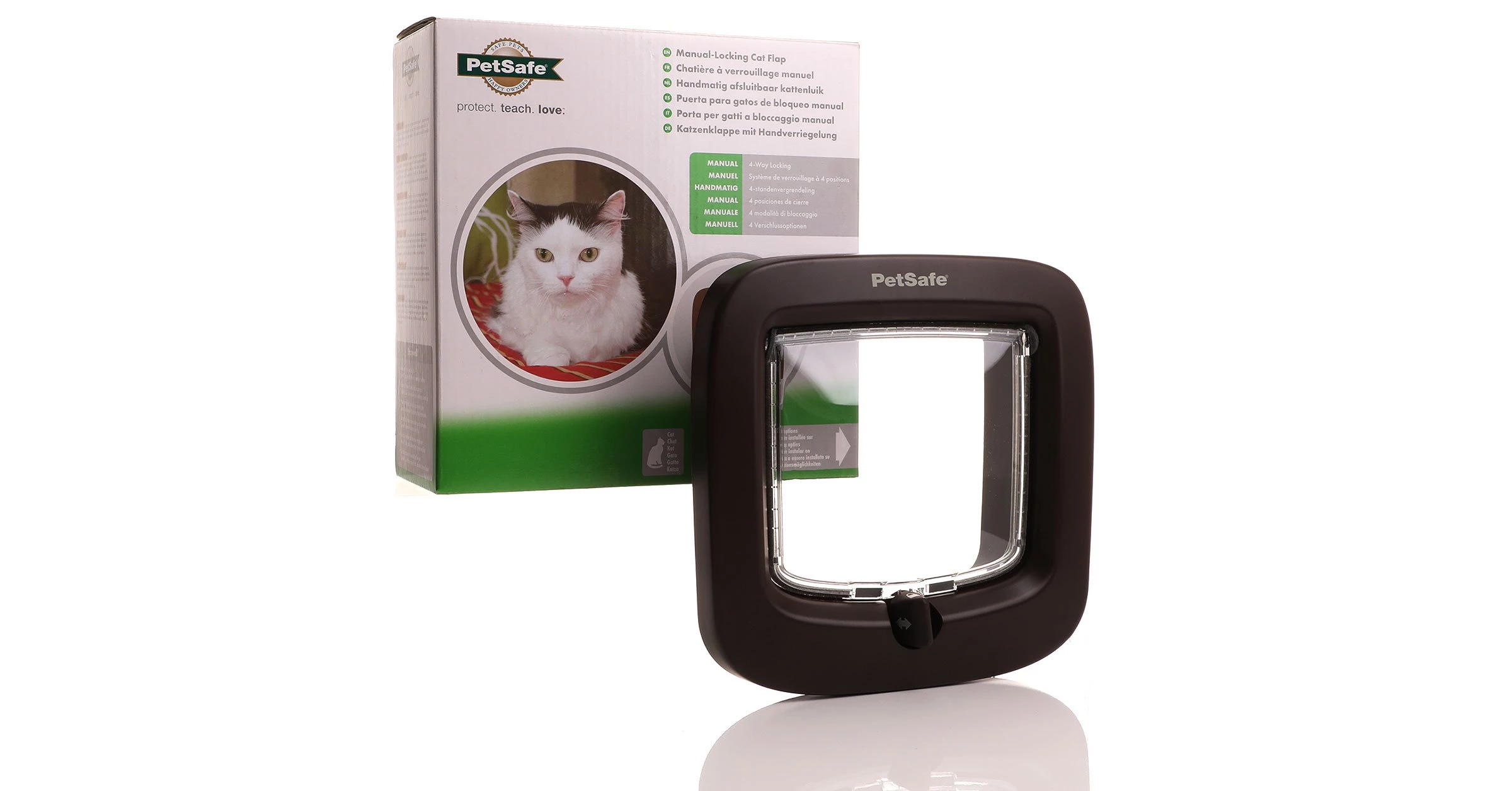 PetSafe brown 4-way locking cat flap replacing the Staywell 320