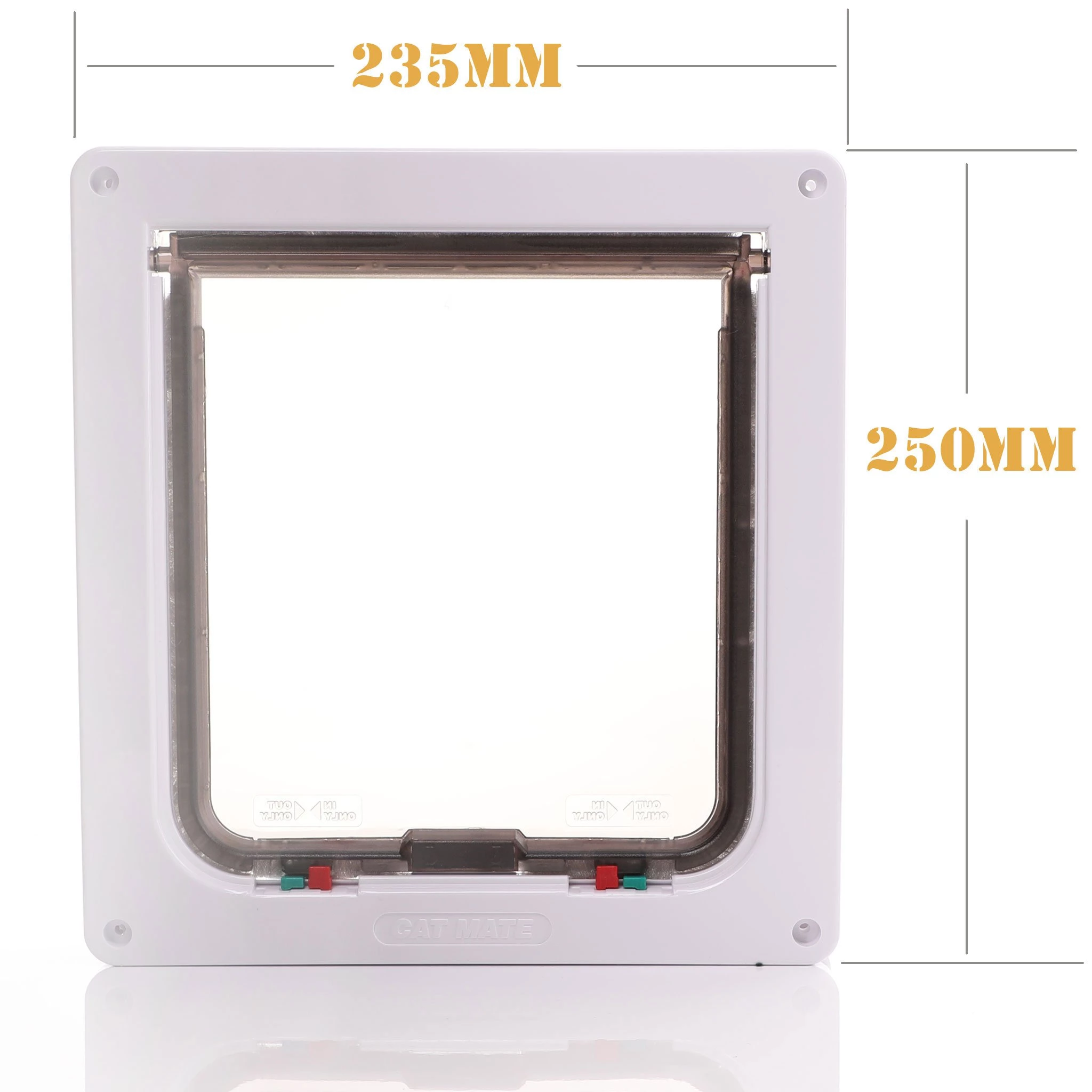 Cat Mate 221W Dimensions Cat Mate 221W dimensions showing overall size flap opening and installation cut-out