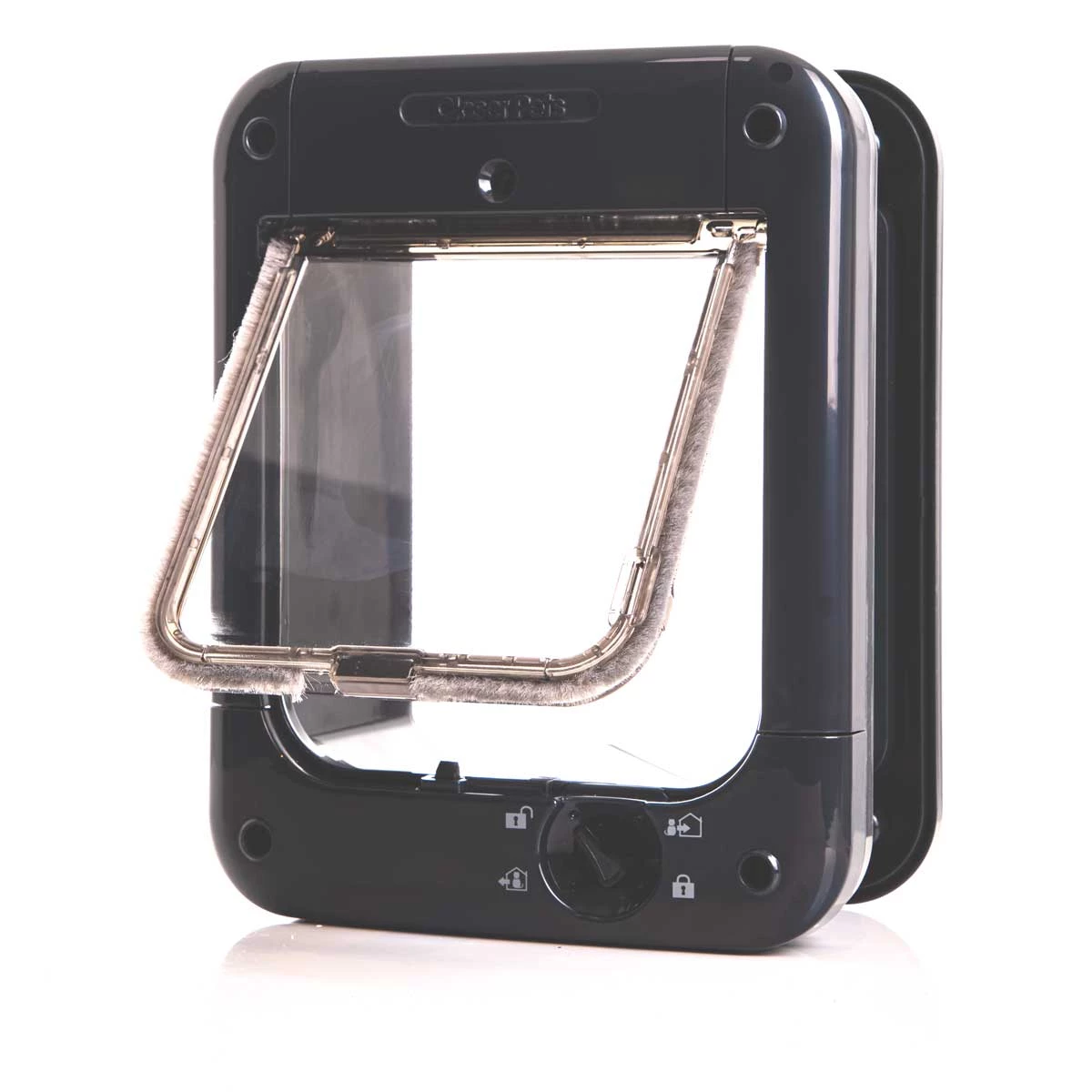 External view of Closer Pets Cat Mate Graphite Grey Microchip Cat Flap
