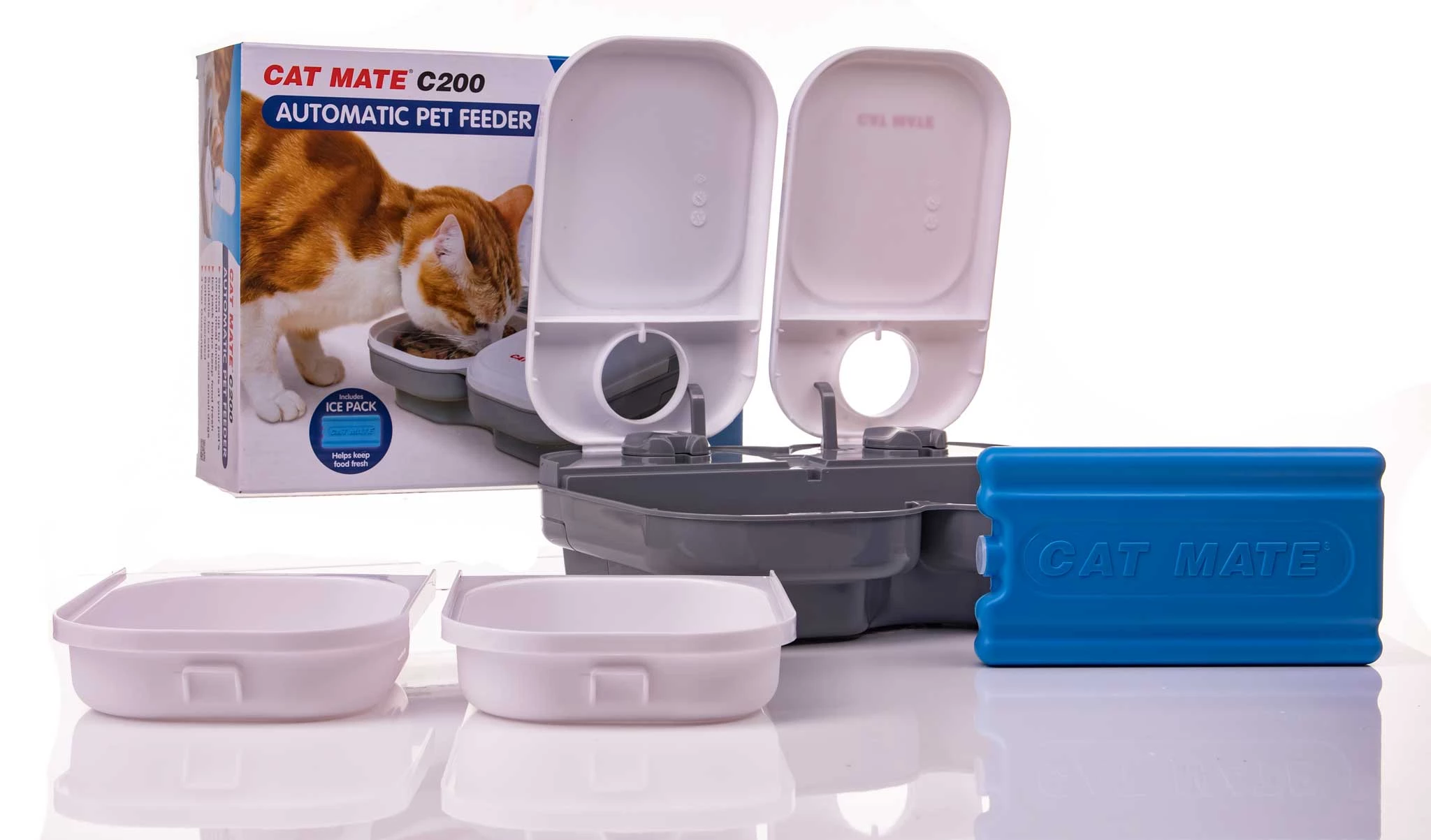 Pet Mate C200 CP401 two meal automatic feeder for cats and small dogs