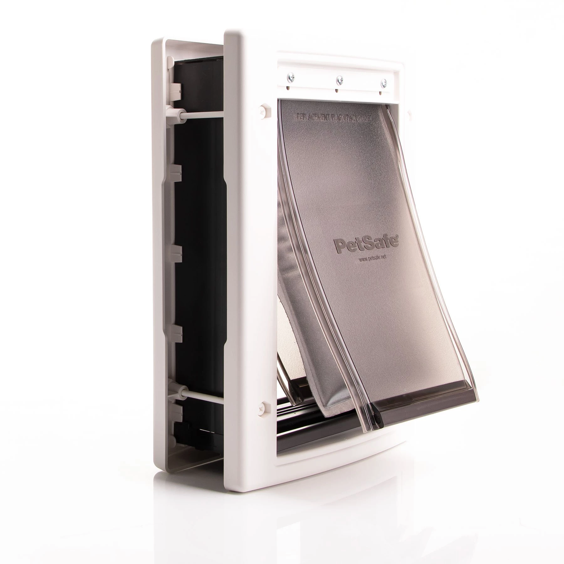 PetSafe Extreme Weather Dog Door dimensions and three flap construction