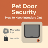 Pet Door Security: How to Keep Intruders Out While Letting Your Pet In